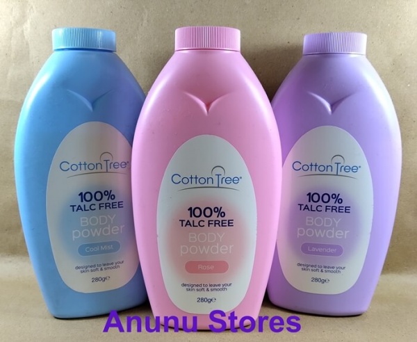 Cotton Tree 100% Talc Free Body Powder Cool Mist - 280g